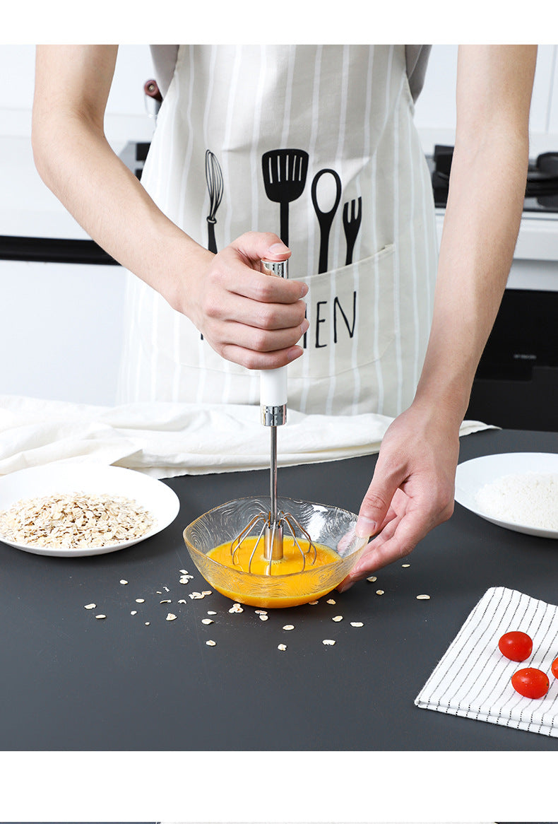 Semi-Automatic Stainless Steel Whisk