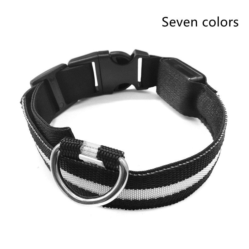 Nylon LED Pet Dog Luminous Collar