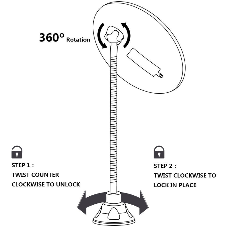 Magnifying LED Mirror