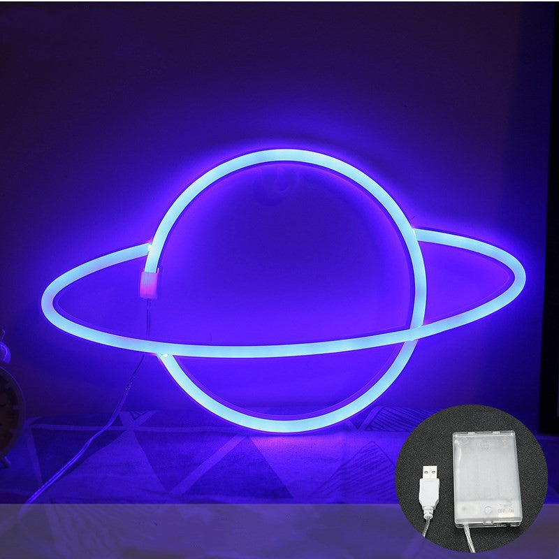 LED Planet Neon Cosmic Modeling Lamp