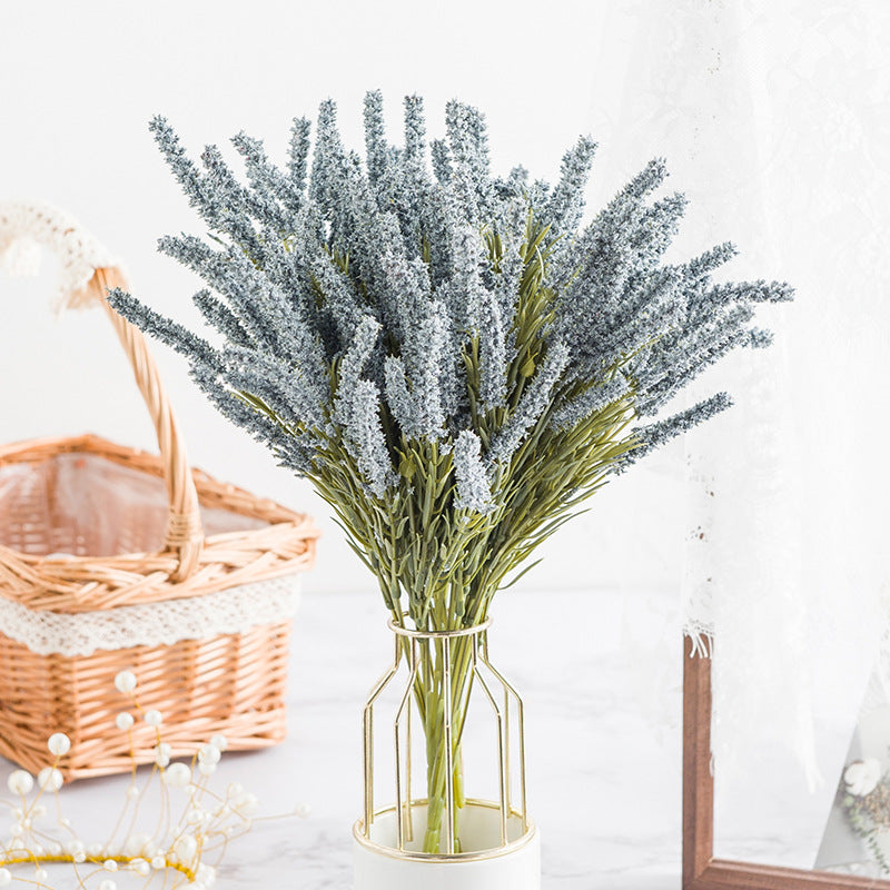 Artificial Wheat Ear Lavender Plant