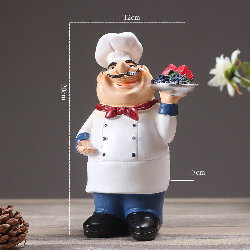 Resin Chef Statue