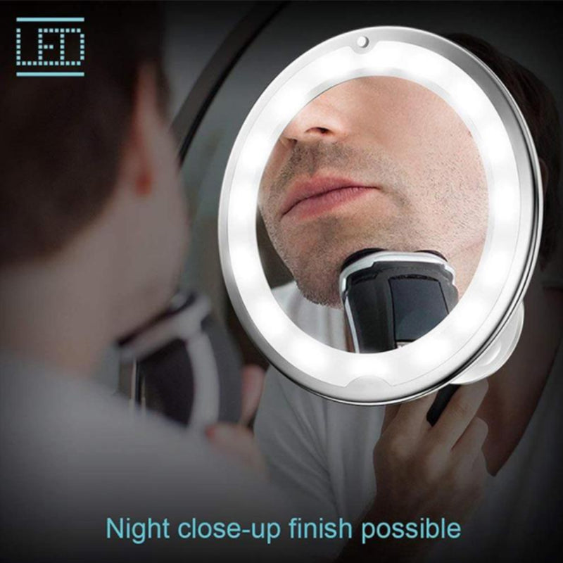 Magnifying LED Mirror