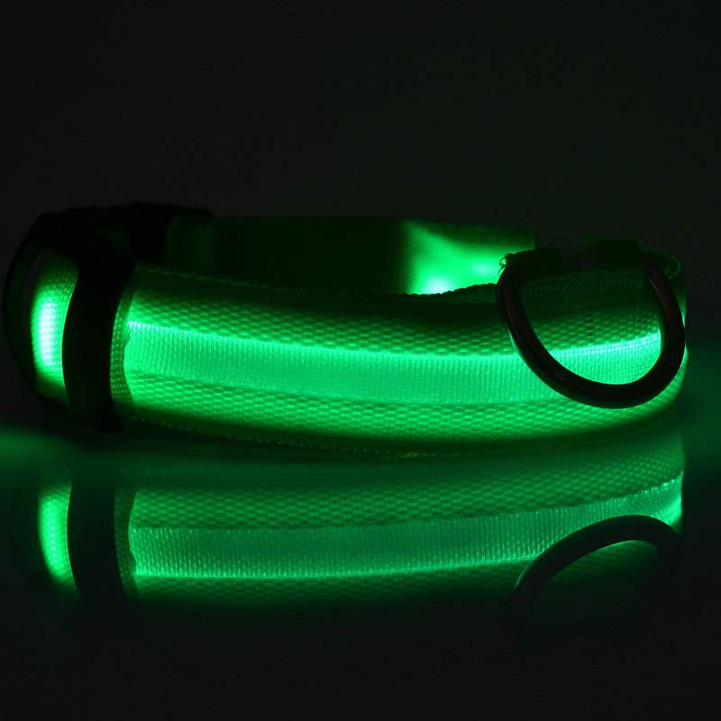 Nylon LED Pet Dog Luminous Collar