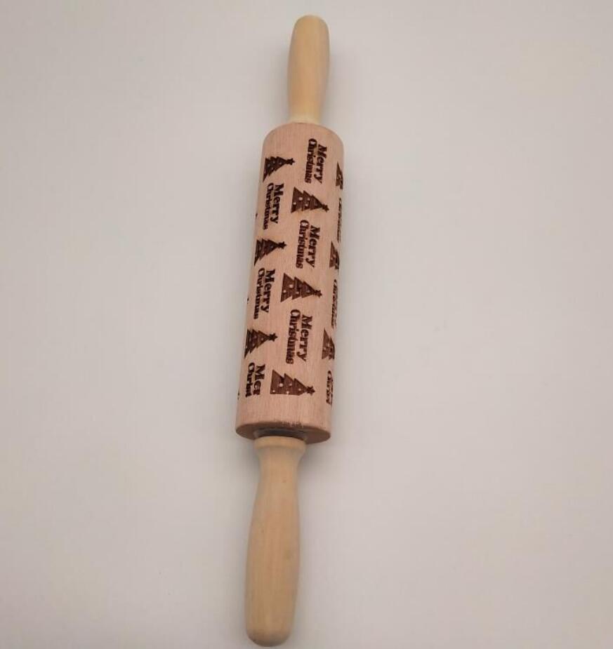 Christmas Embossing Rolling Pin