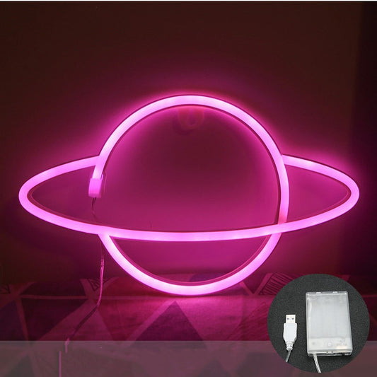 LED Planet Neon Cosmic Modeling Lamp