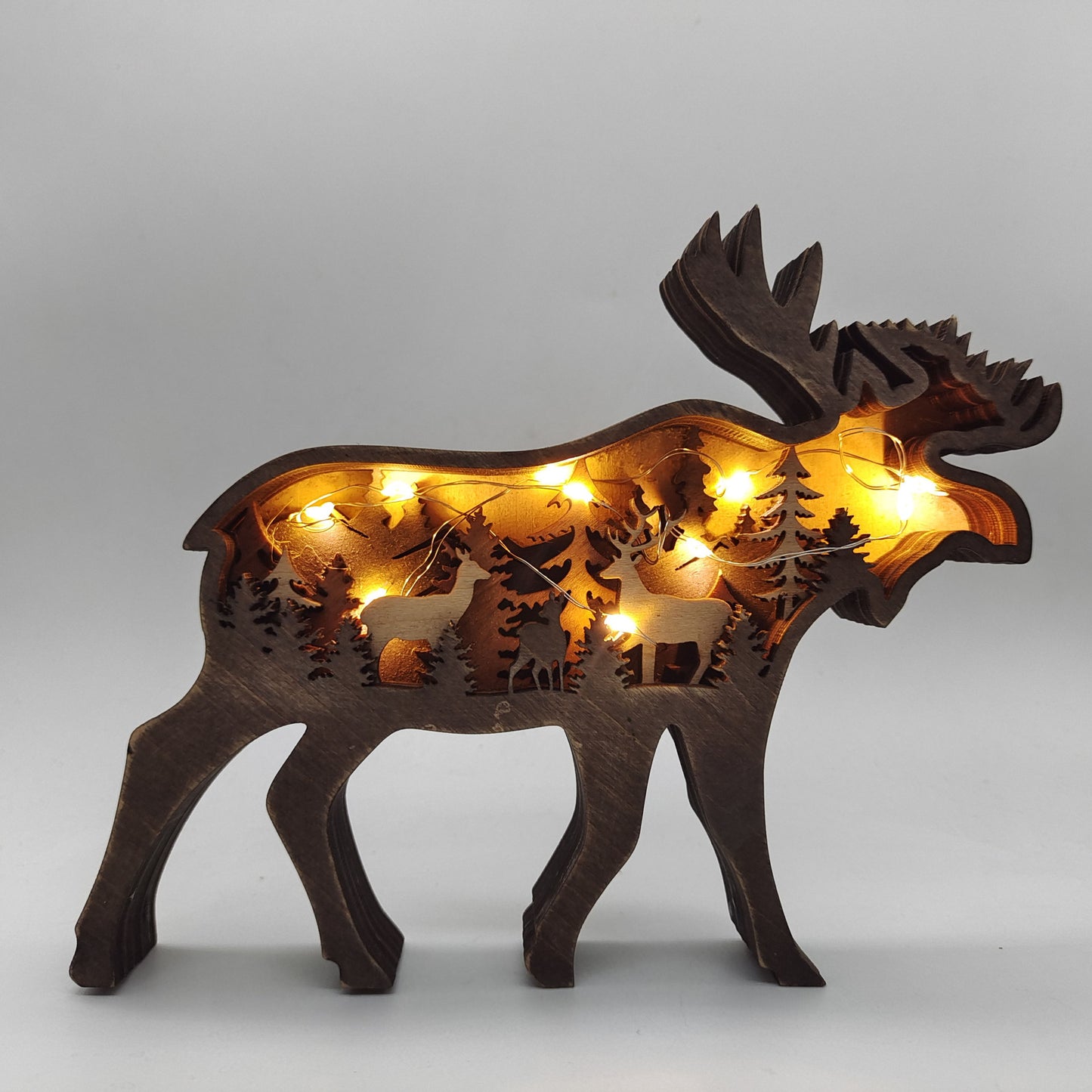 3D Wooden Animal Decoration