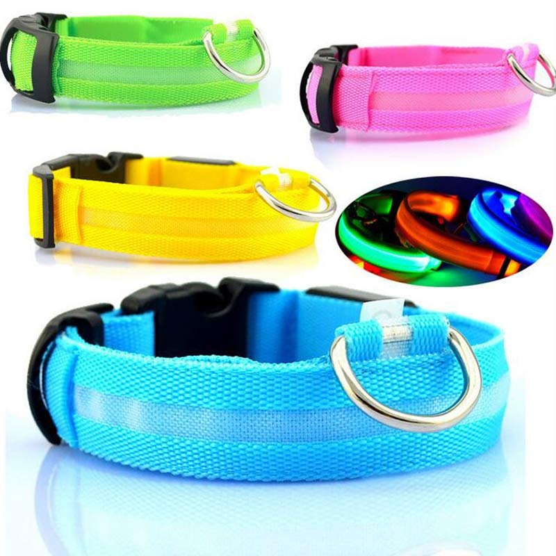 Nylon LED Pet Dog Luminous Collar