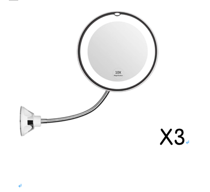 Magnifying LED Mirror