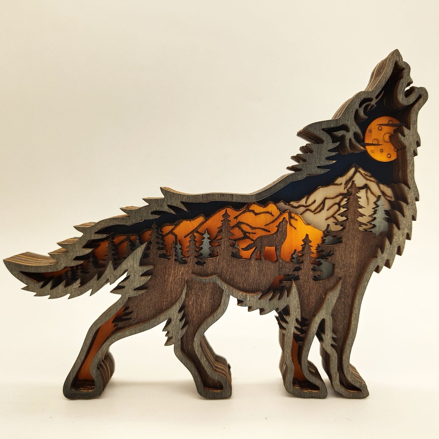 3D Wooden Animal Decoration