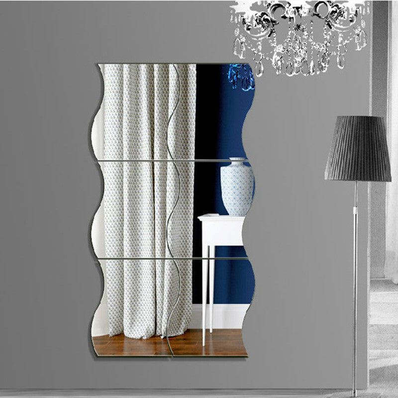 Six-Piece Wave Mirror