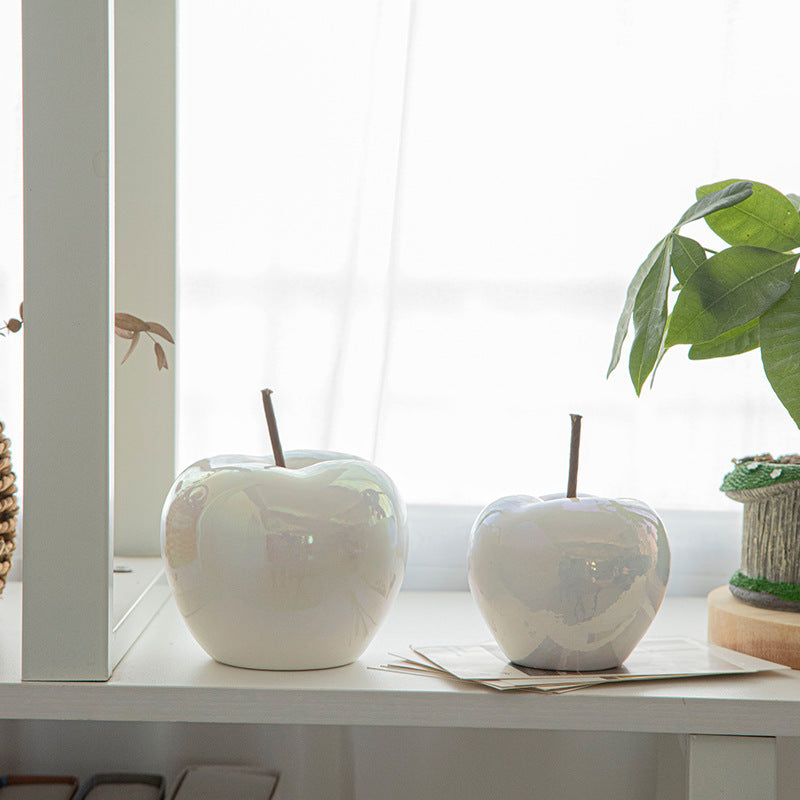 Pearl Glaze Apple Ornament