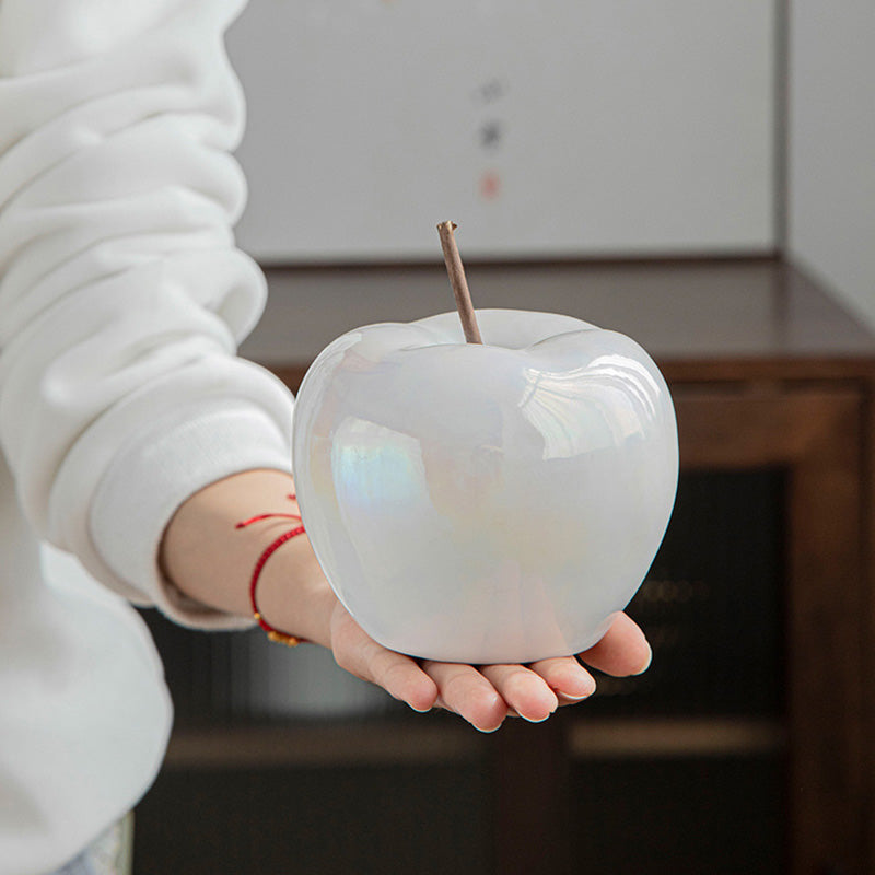 Pearl Glaze Apple Ornament