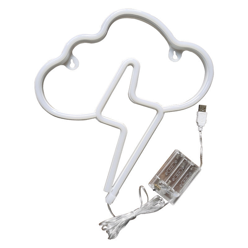 Cloud & Lightning Neon Sign