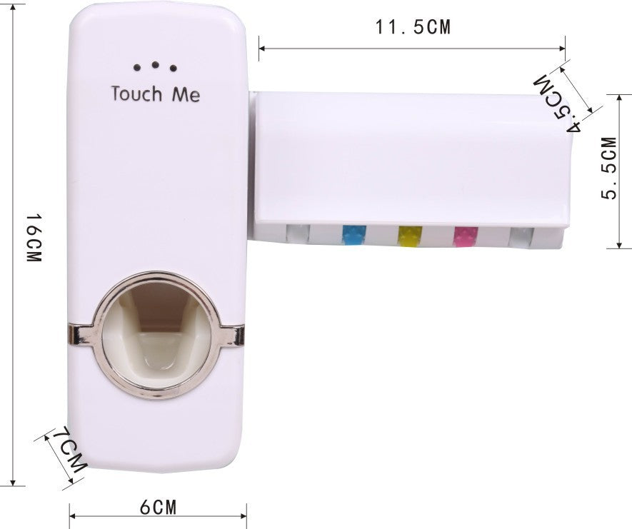 Toothbrush Holder & Toothpaste Dispenser Set