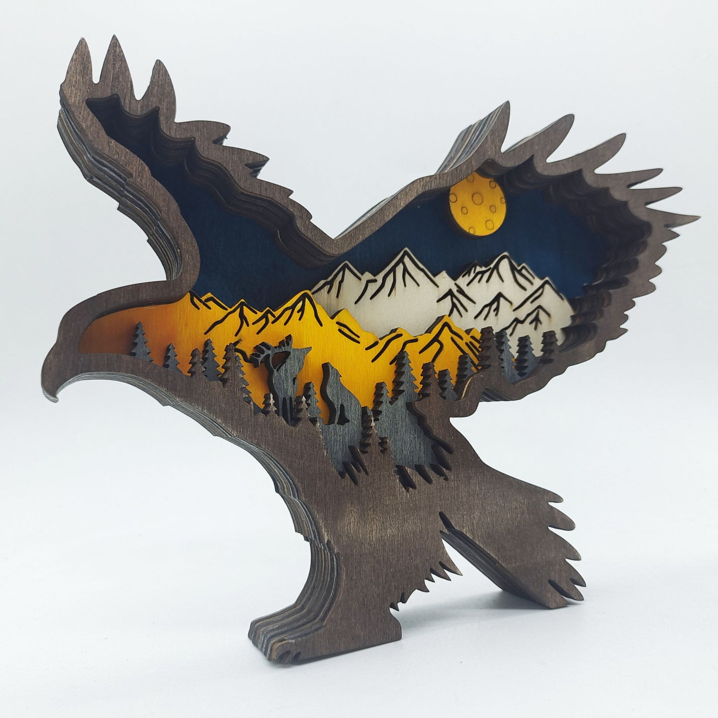 3D Wooden Animal Decoration