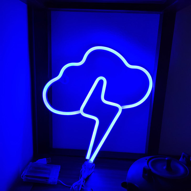 Cloud & Lightning Neon Sign