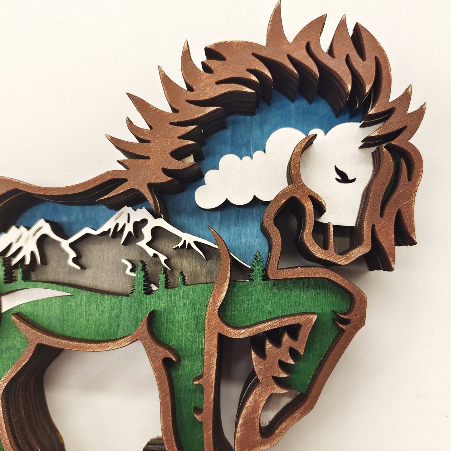 3D Wooden Animal Decoration